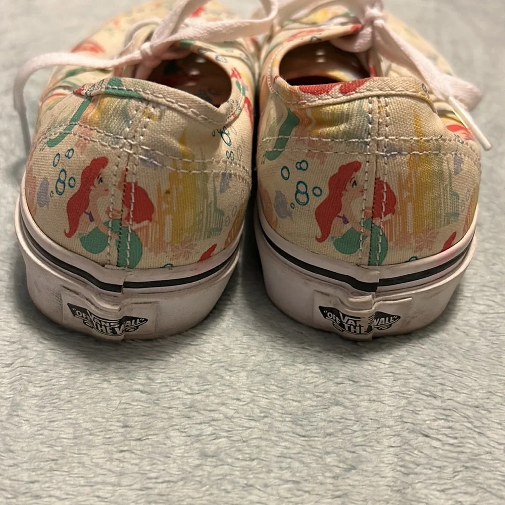 Vans Authentic -Disney Ariel' Sneaker size 7.5 limited edition collaboration - Picture 3 of 6